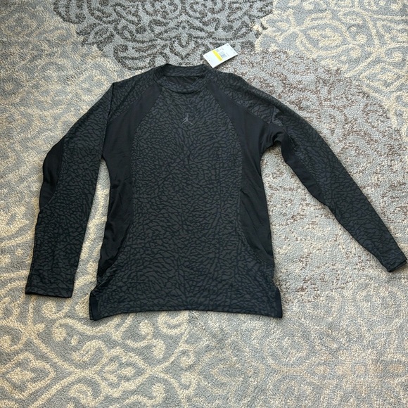 Nike Men’s Jordan Dri-FIT ADV Sport Long-Sleeve Top Black Small - Picture 3 of 13